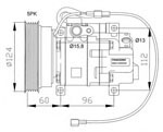 FC1149 Compressor, air conditioning C10061K00 H12A1AA4DJ MAZDA 323 ASTINA V 1998-